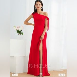 Red formal dress